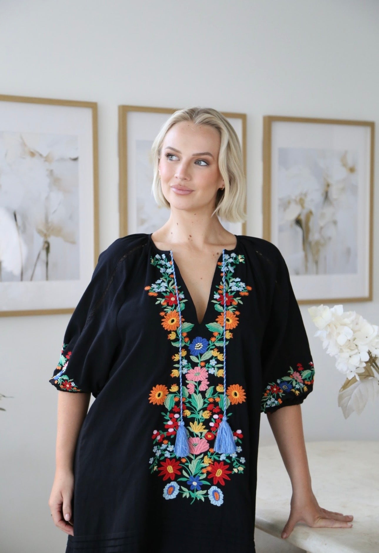 BINDIE MINI DRESS - BLACK