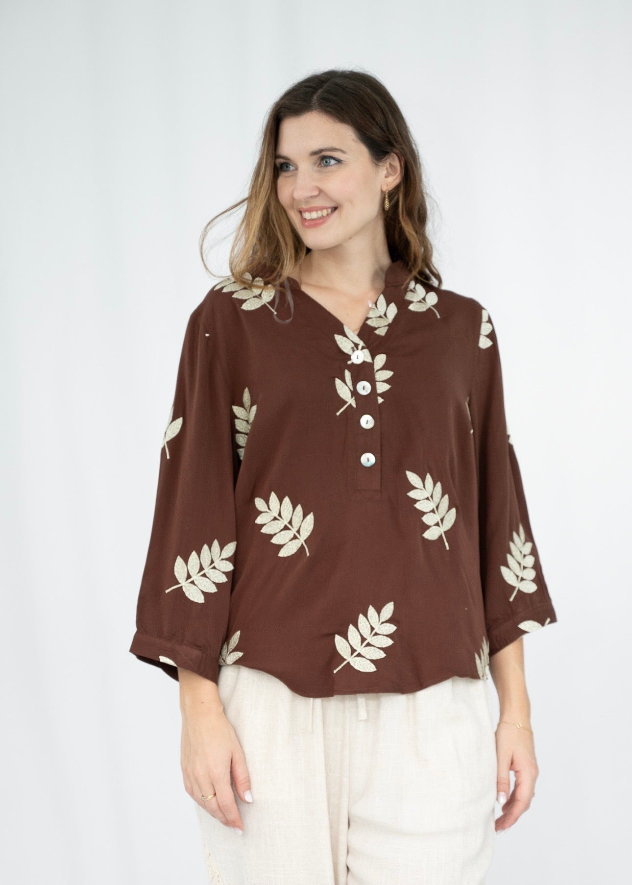 ALICIA TOP - BROWN