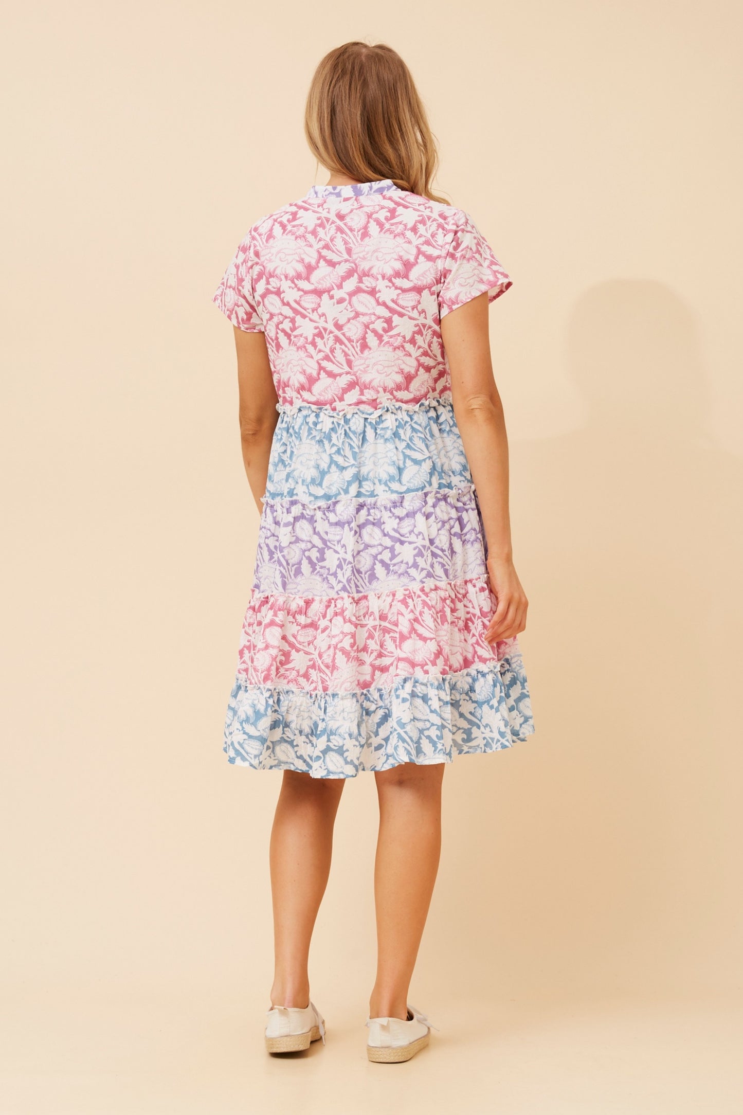 KEISHA MINI DRESS - MULTI PINK