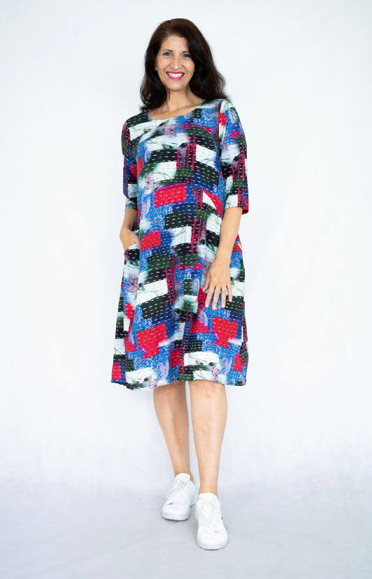 MELINDA MINI DRESS - NAVY