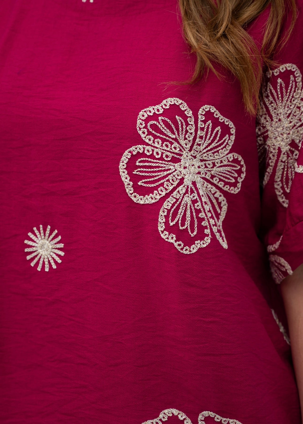 MALLORIE TOP - BURGUNDY