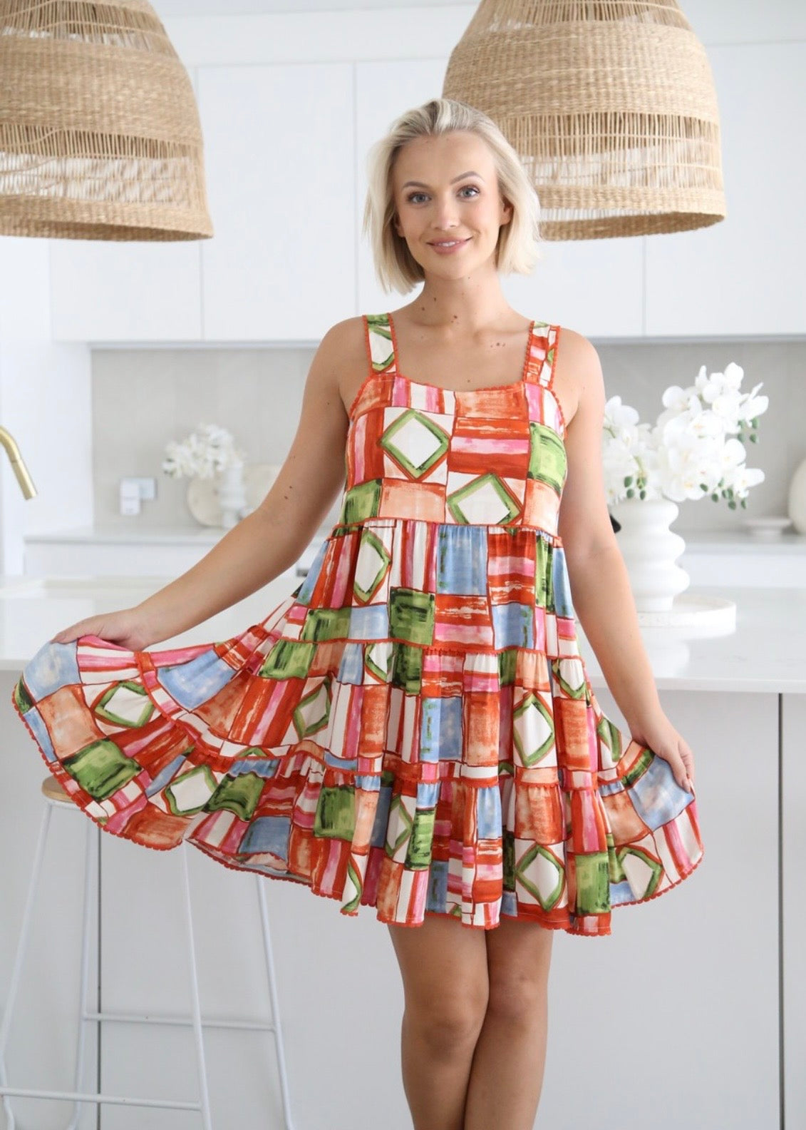 MALIA STRAP MINI DRESS