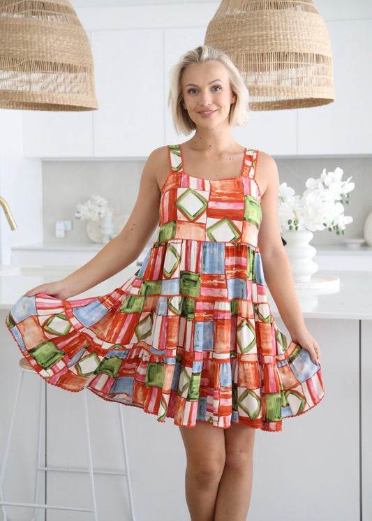 MALIA STRAP MINI DRESS