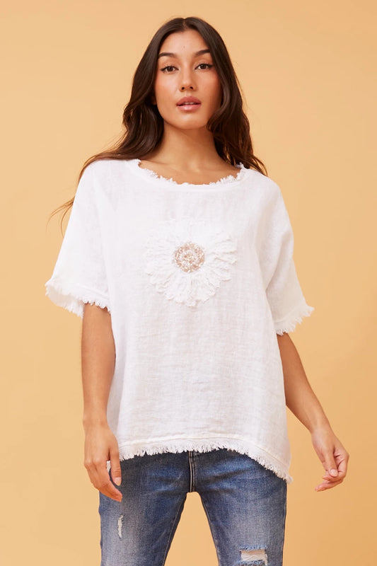 LAUREN TOP - WHITE