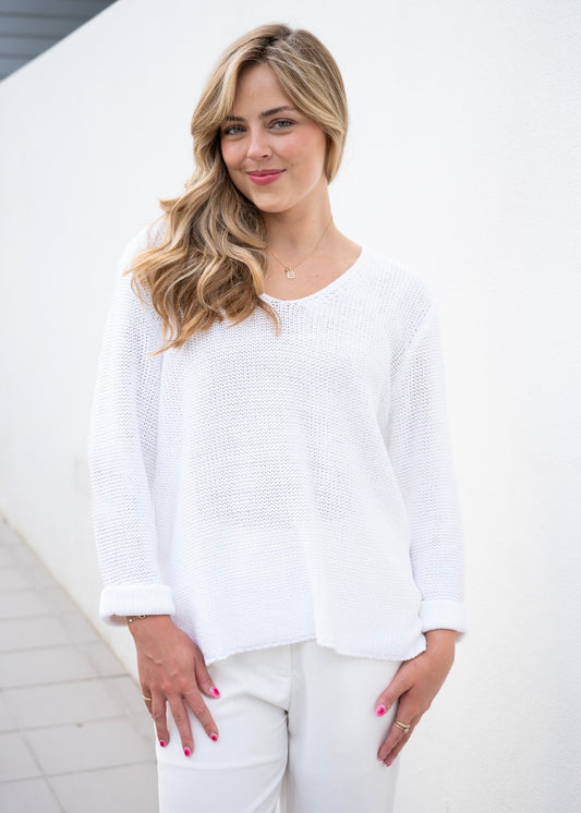 TERIZA KNIT - WHITE