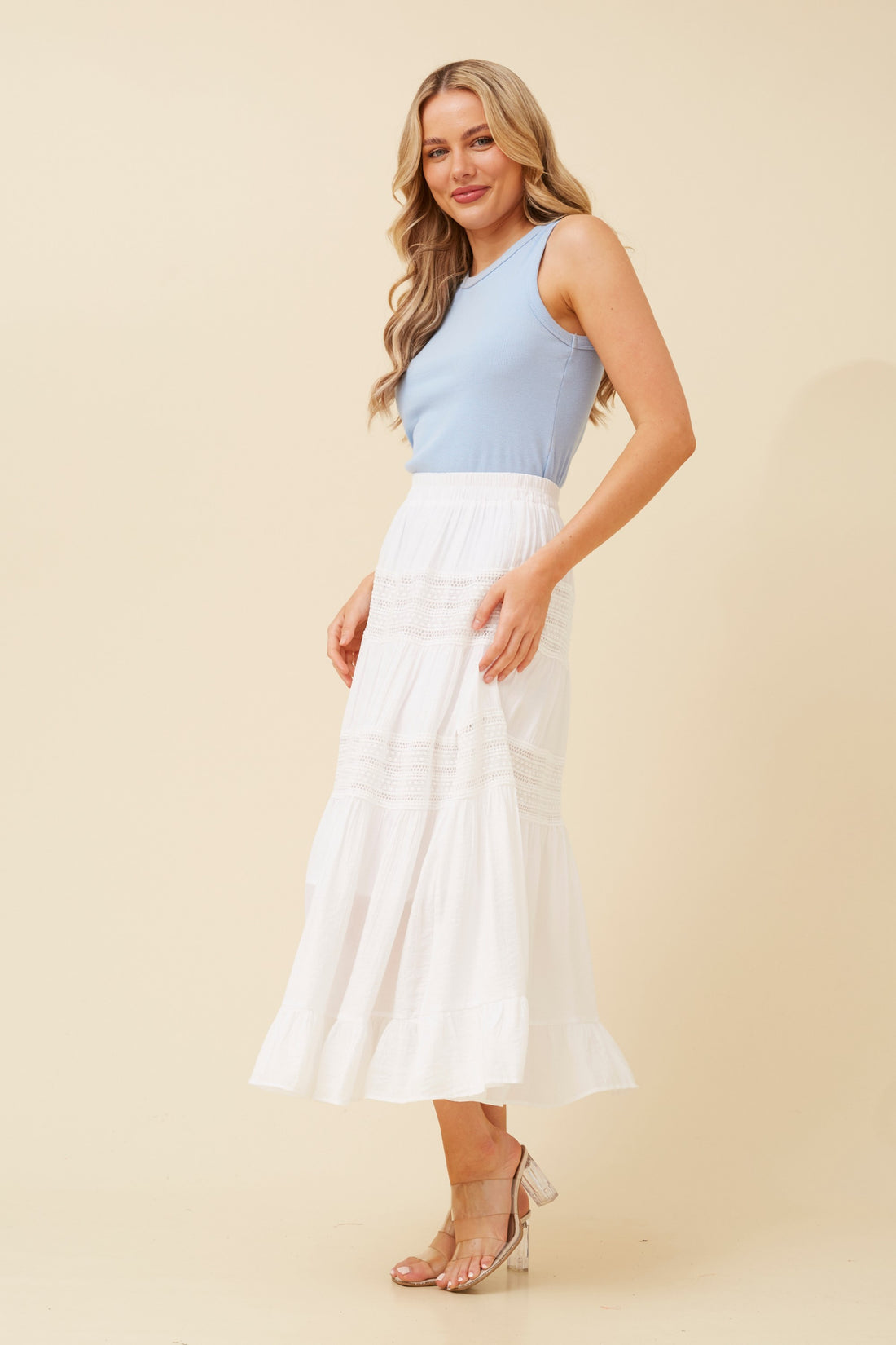 LAINEY SKIRT - WHITE