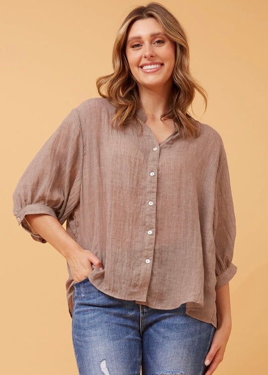 ELAINE TOP - MUSHROOM