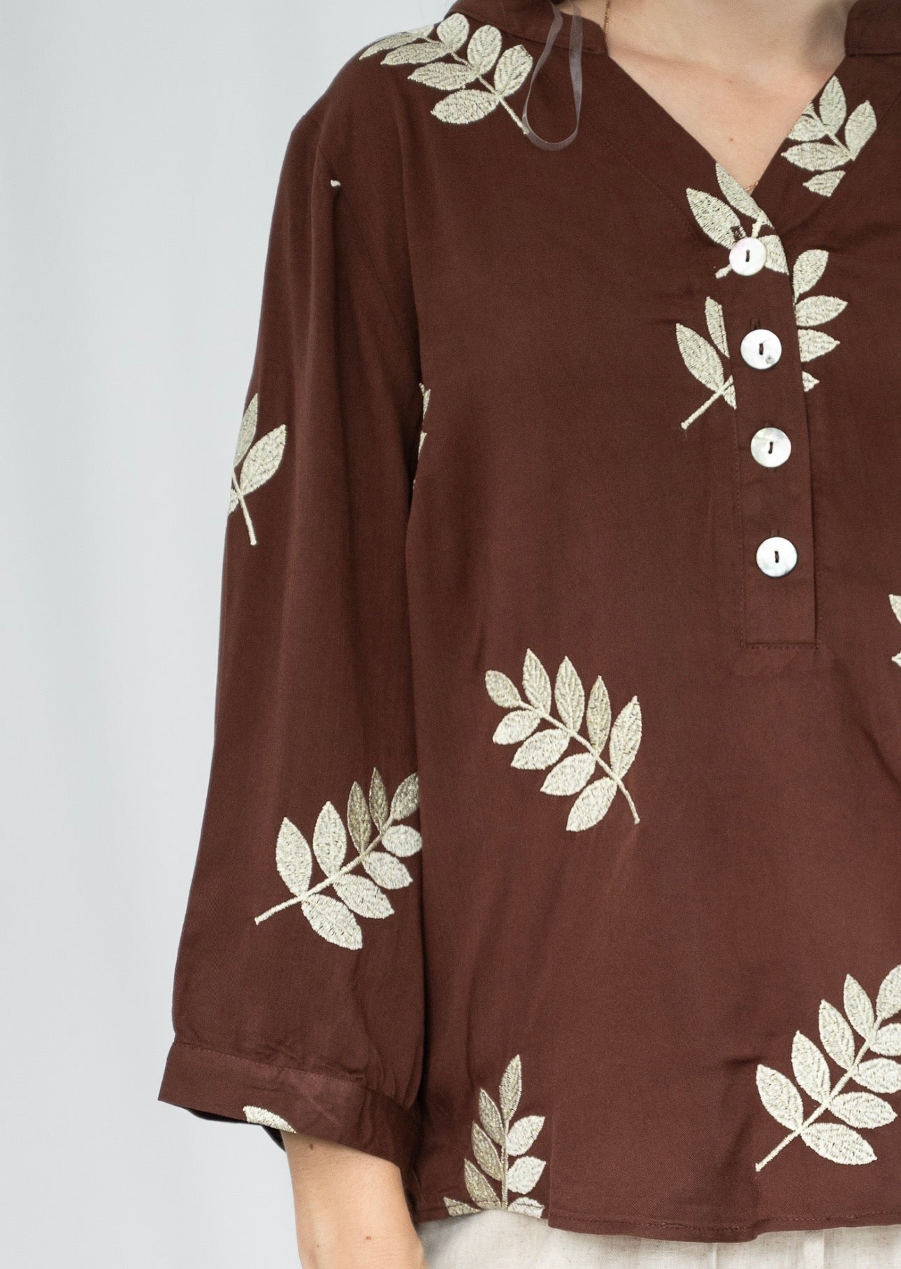 ALICIA TOP - BROWN