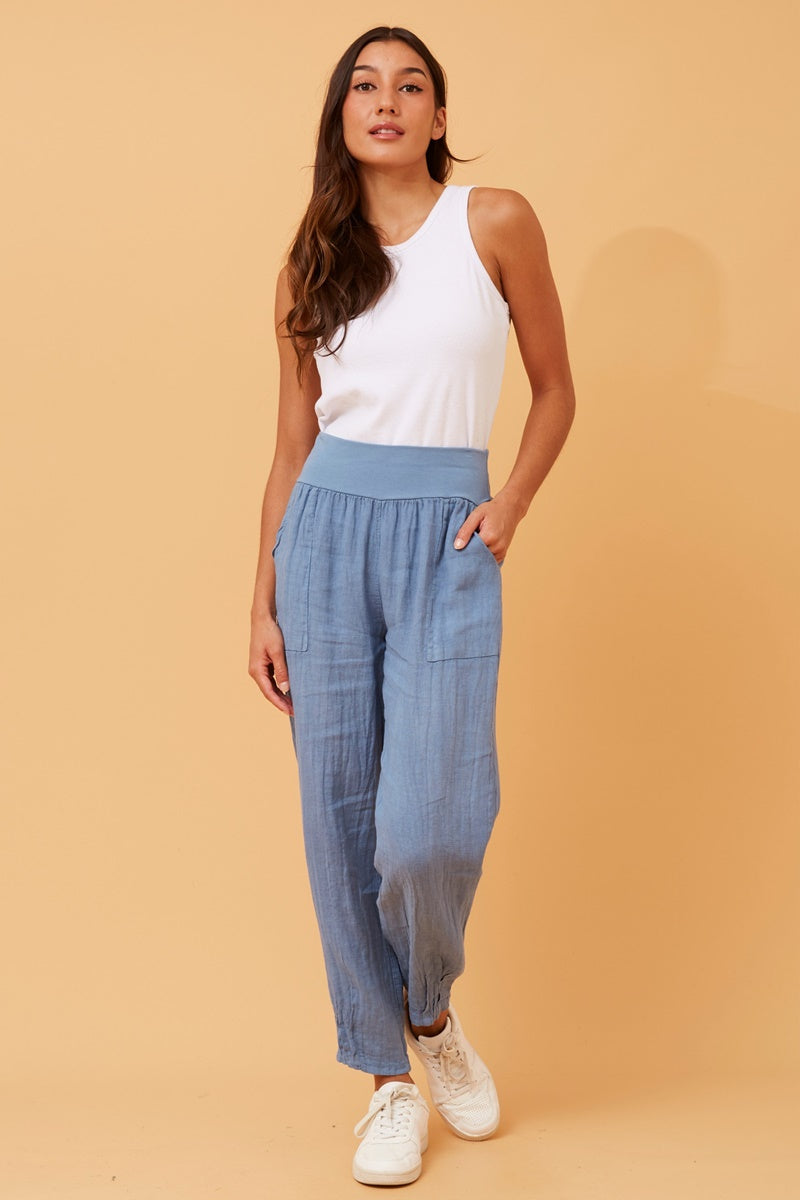 TASH PANTS - DENIM