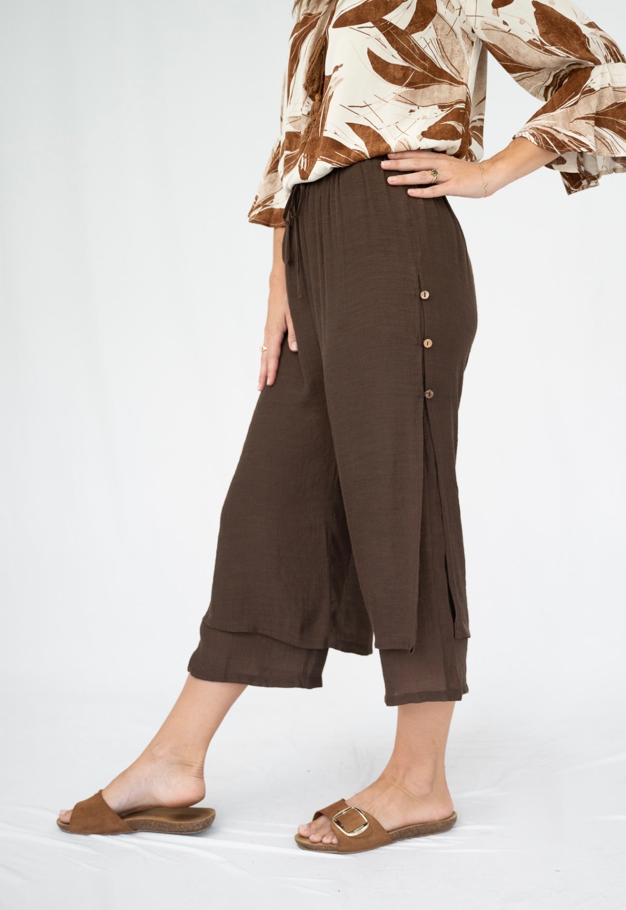 ALINA PANTS - CHOCOLATE