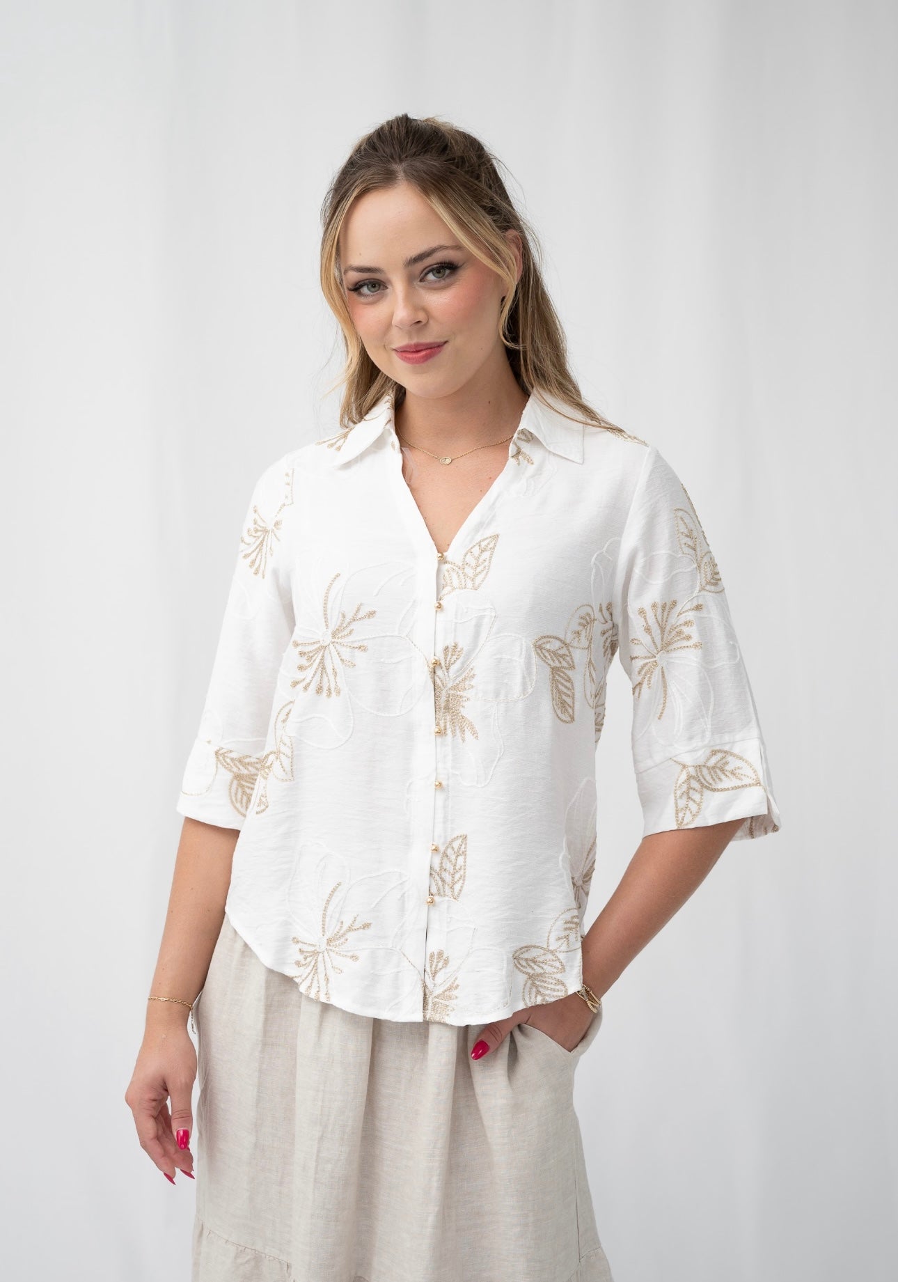 TANISHA TOP - WHITE