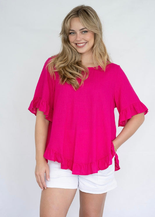 MAREE TOP - FUCHSIA