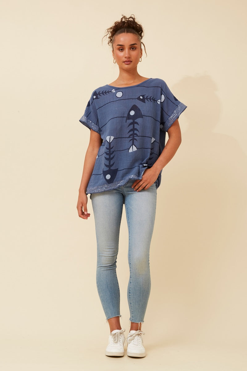 JUDITH TOP - DENIM