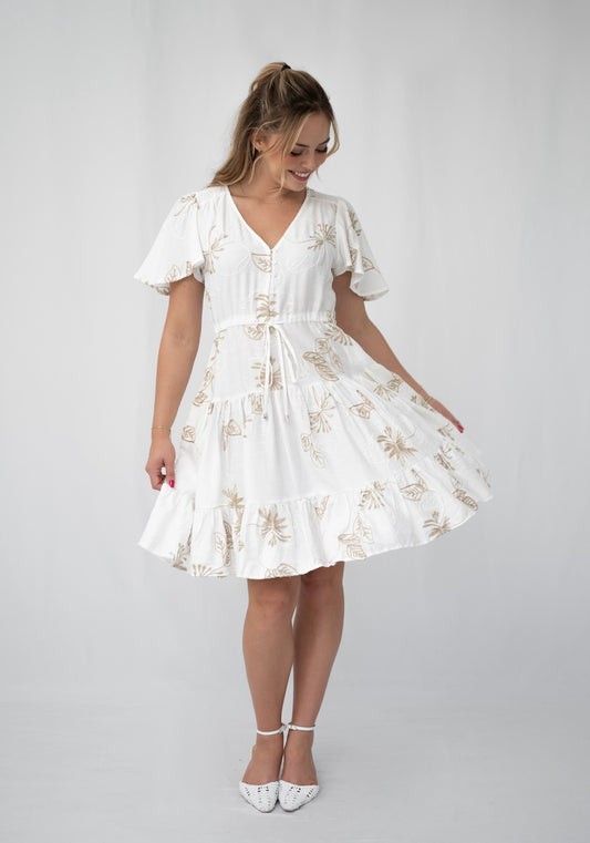 TANISHA MINI DRESS - WHITE