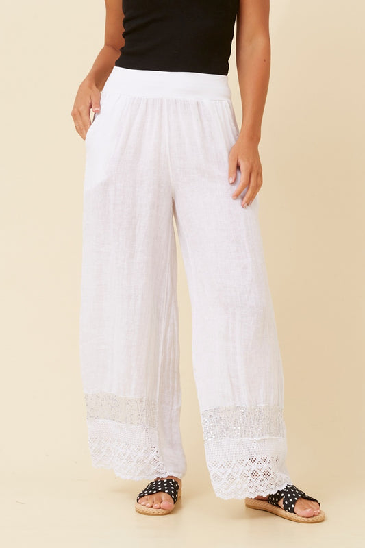 MICHELLE PANTS - WHITE