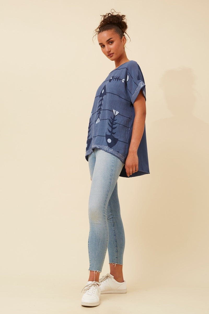 JUDITH TOP - DENIM