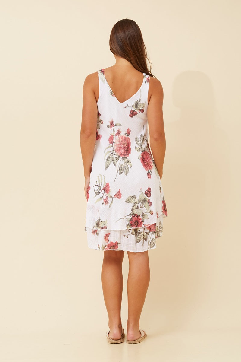 ELORAH MINI DRESS - ROSE