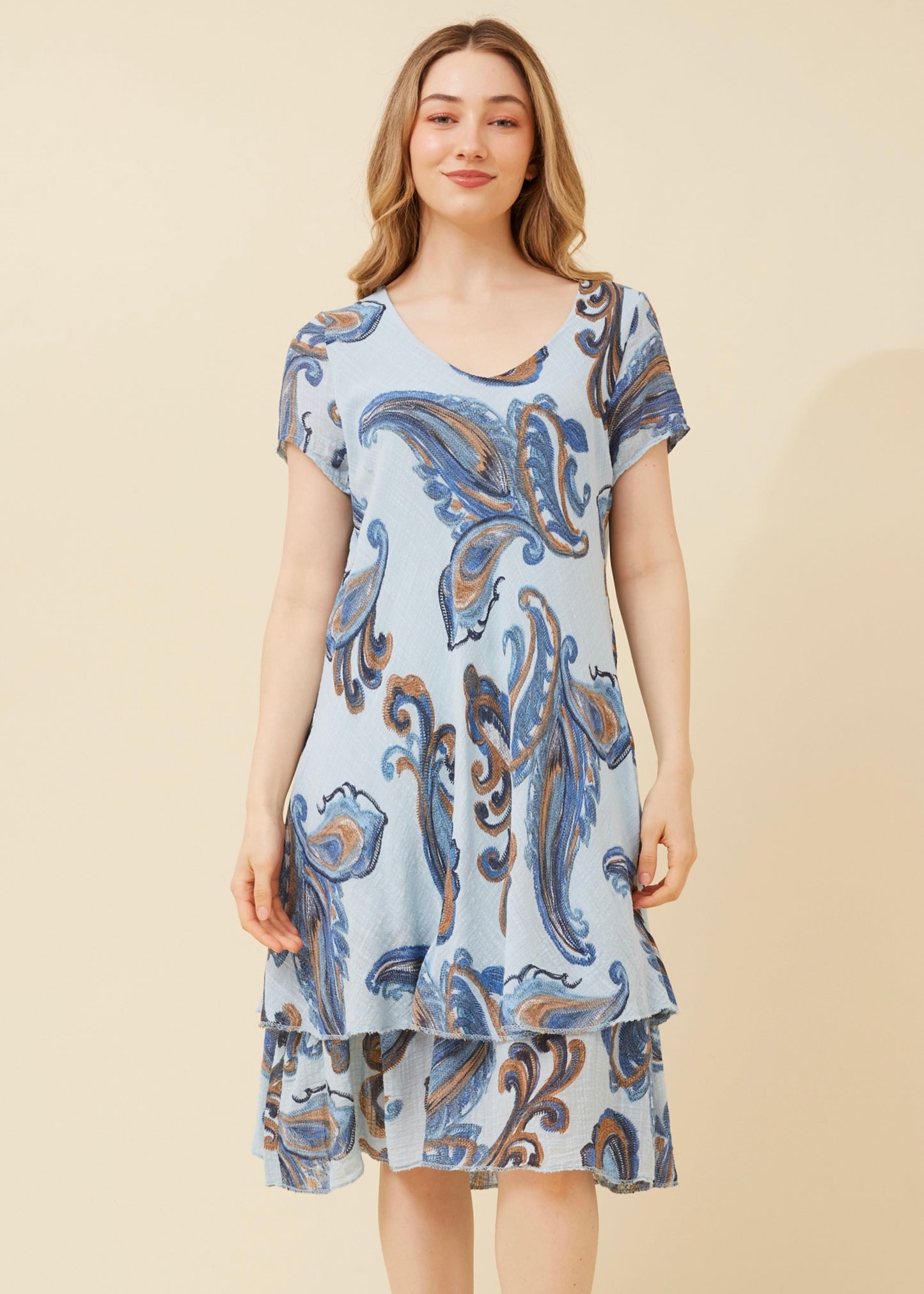 NARELLE MINI DRESS - LIGHT BLUE