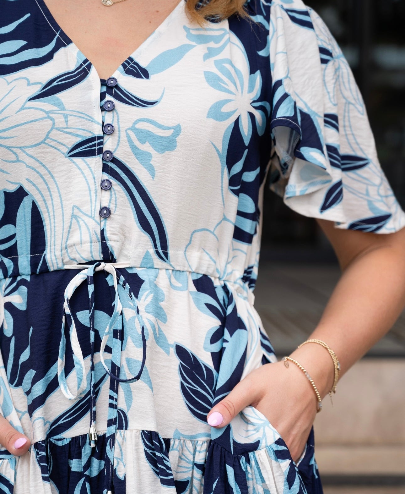 MINDIE MINI DRESS - NAVY