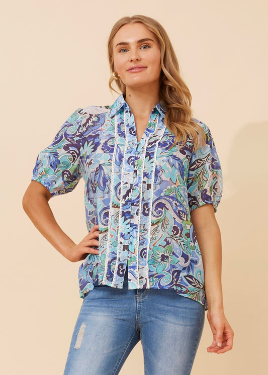 JANISE TOP - BLUE