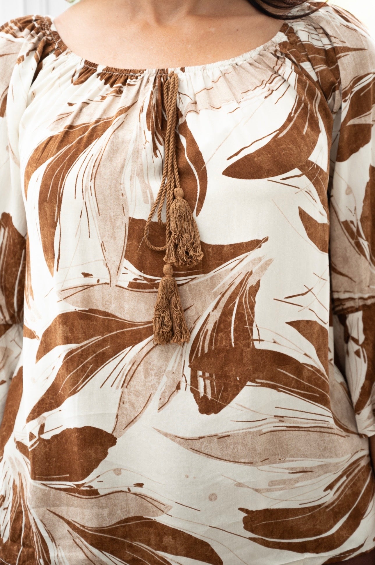 KALENE TOP - CHOCOLATE