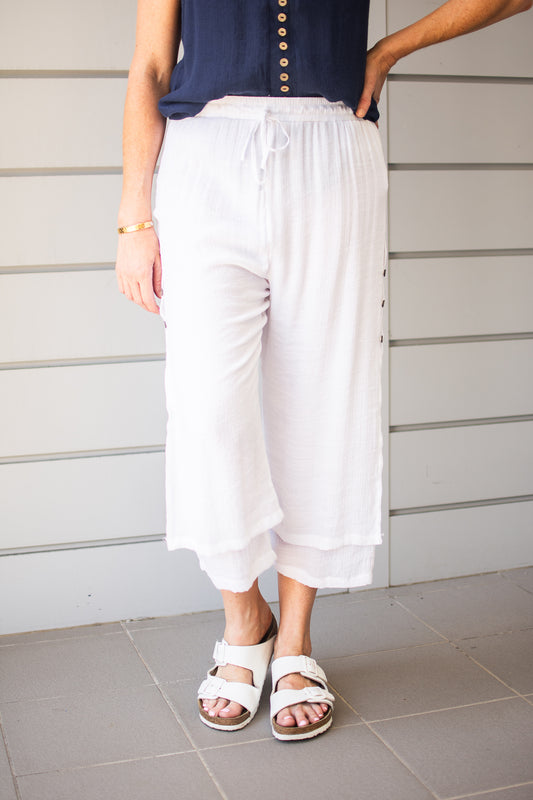 ALINA PANTS - WHITE