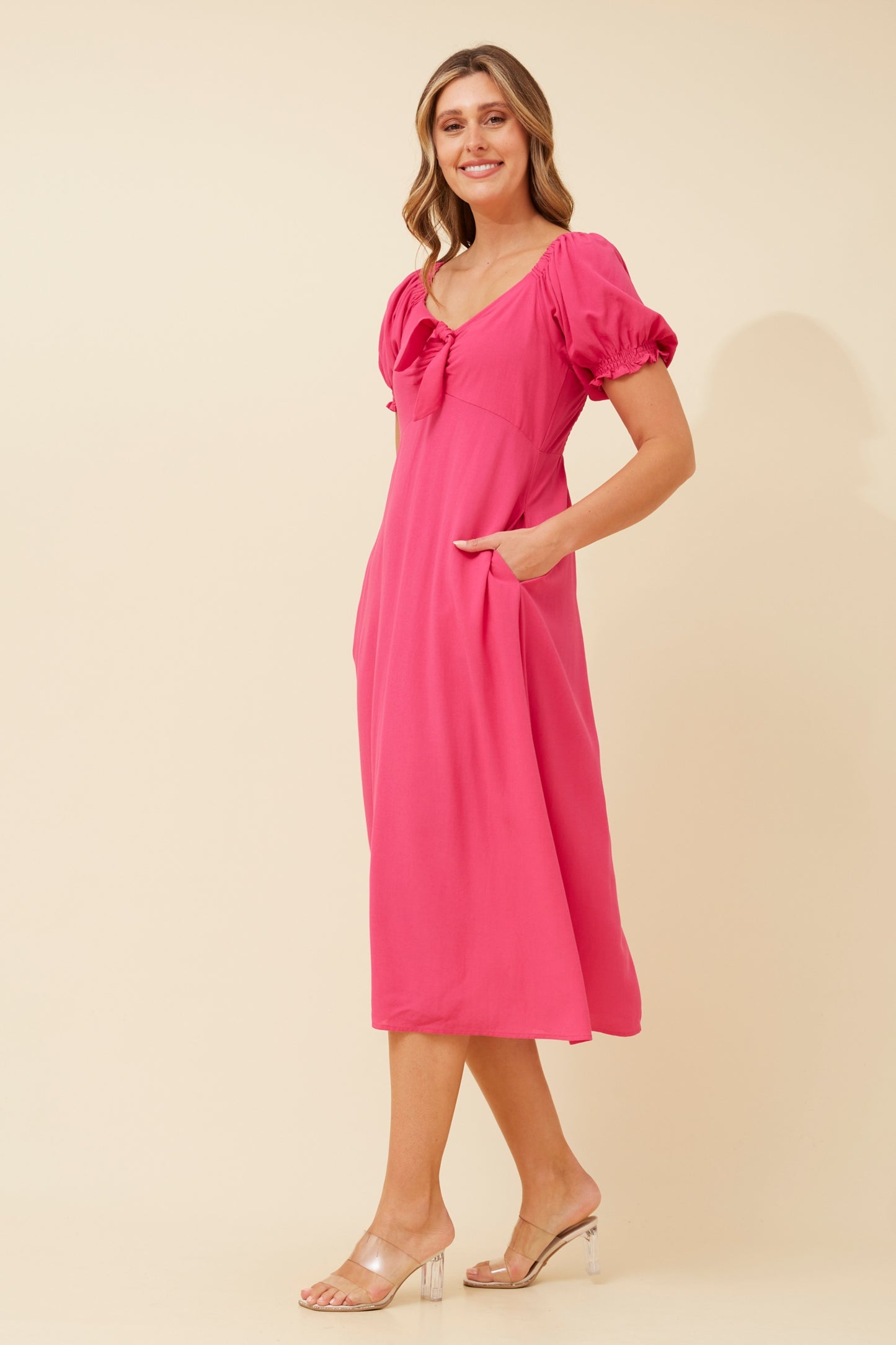 WINONA MIDI DRESS - PINK