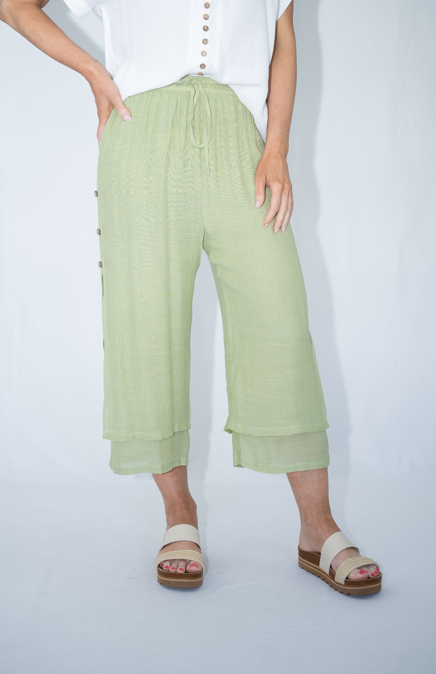 ALINA PANTS - LIGHT SAGE