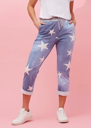 MYLA JOGGERS - STAR LIGHT DENIM