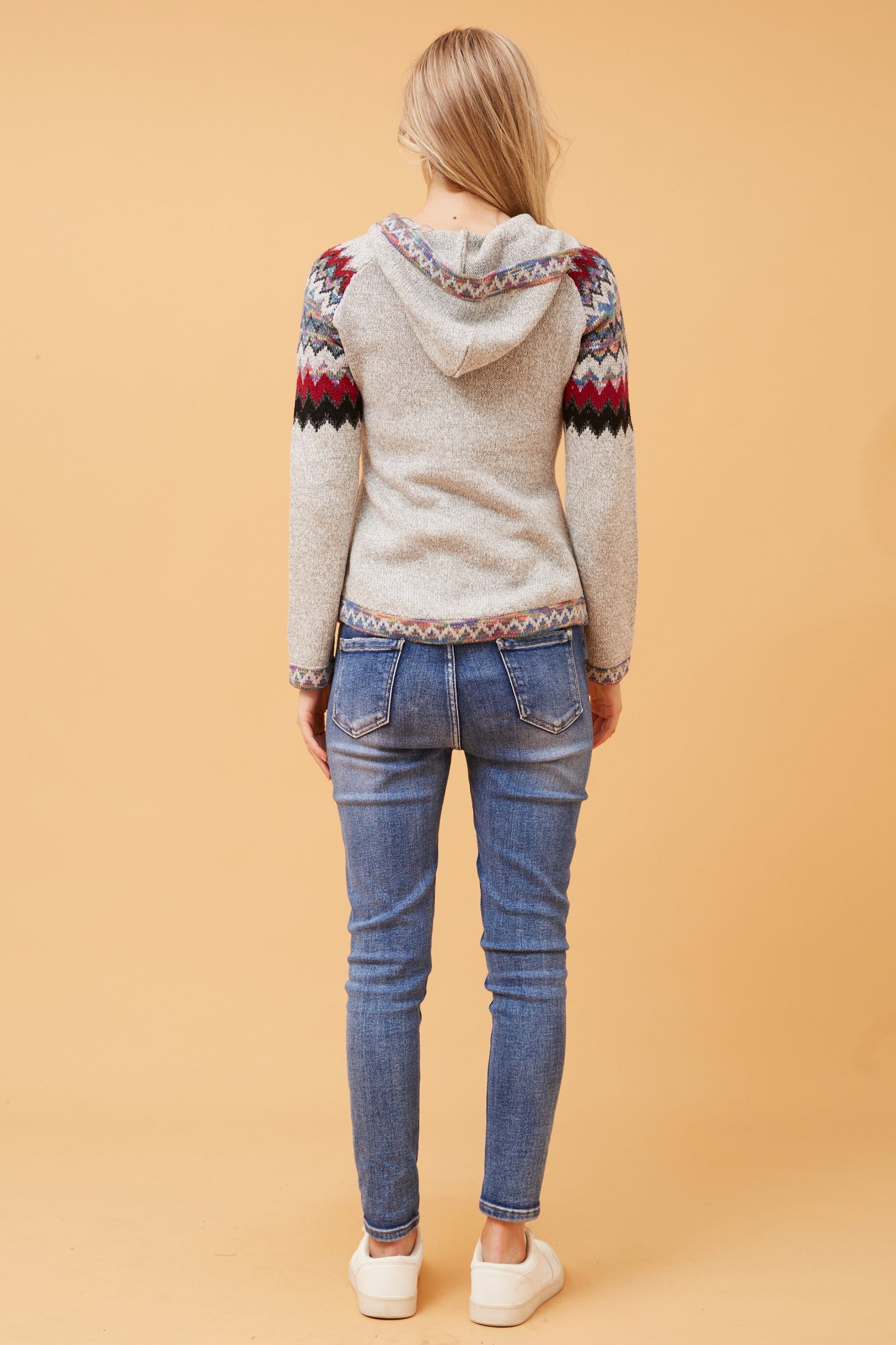 HARRIET KNIT JACKET - LIGHT GREY