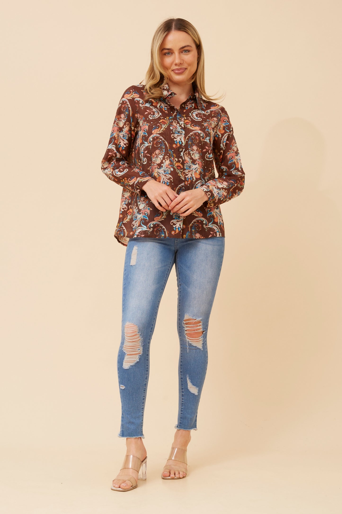 PETRA TOP - CHOCOLATE