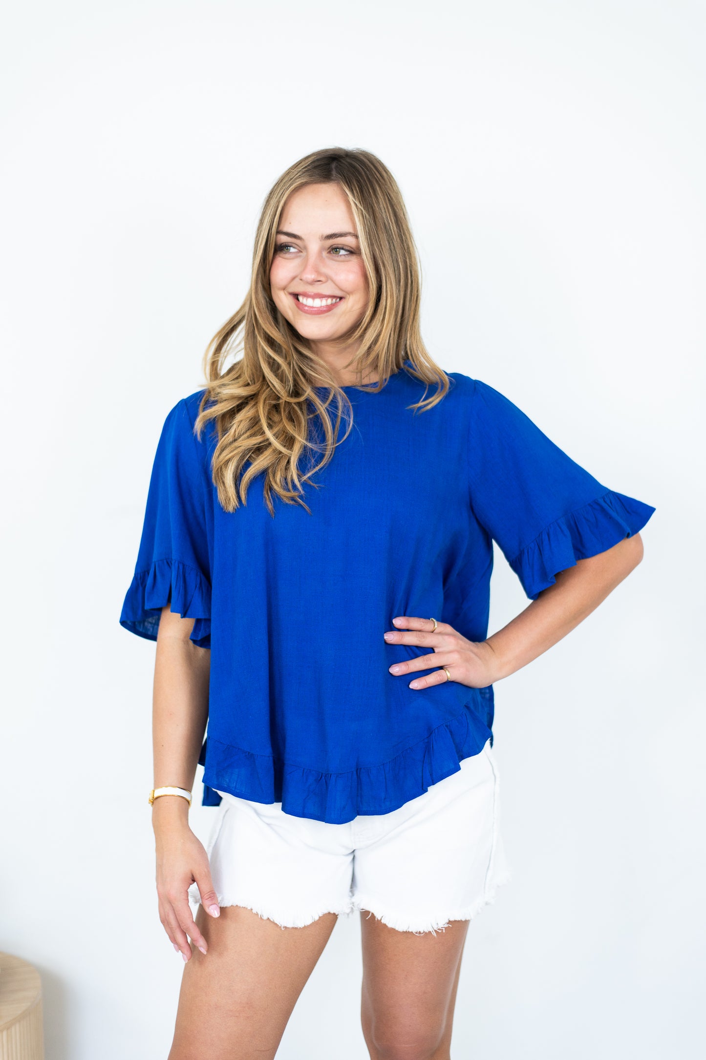 MAREE TOP - COBALT BLUE