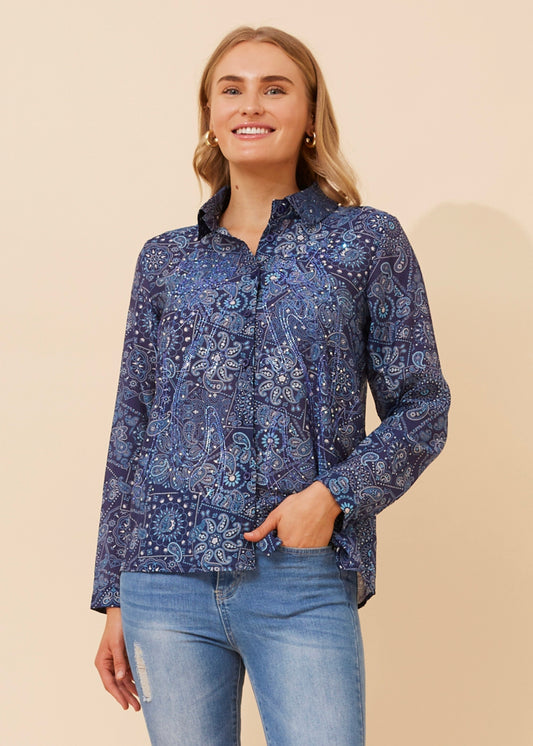 PETRA TOP - BLUE