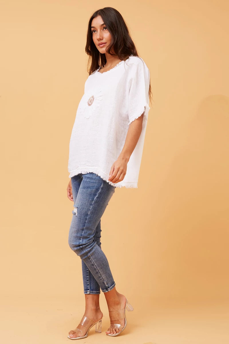 LAUREN TOP - WHITE