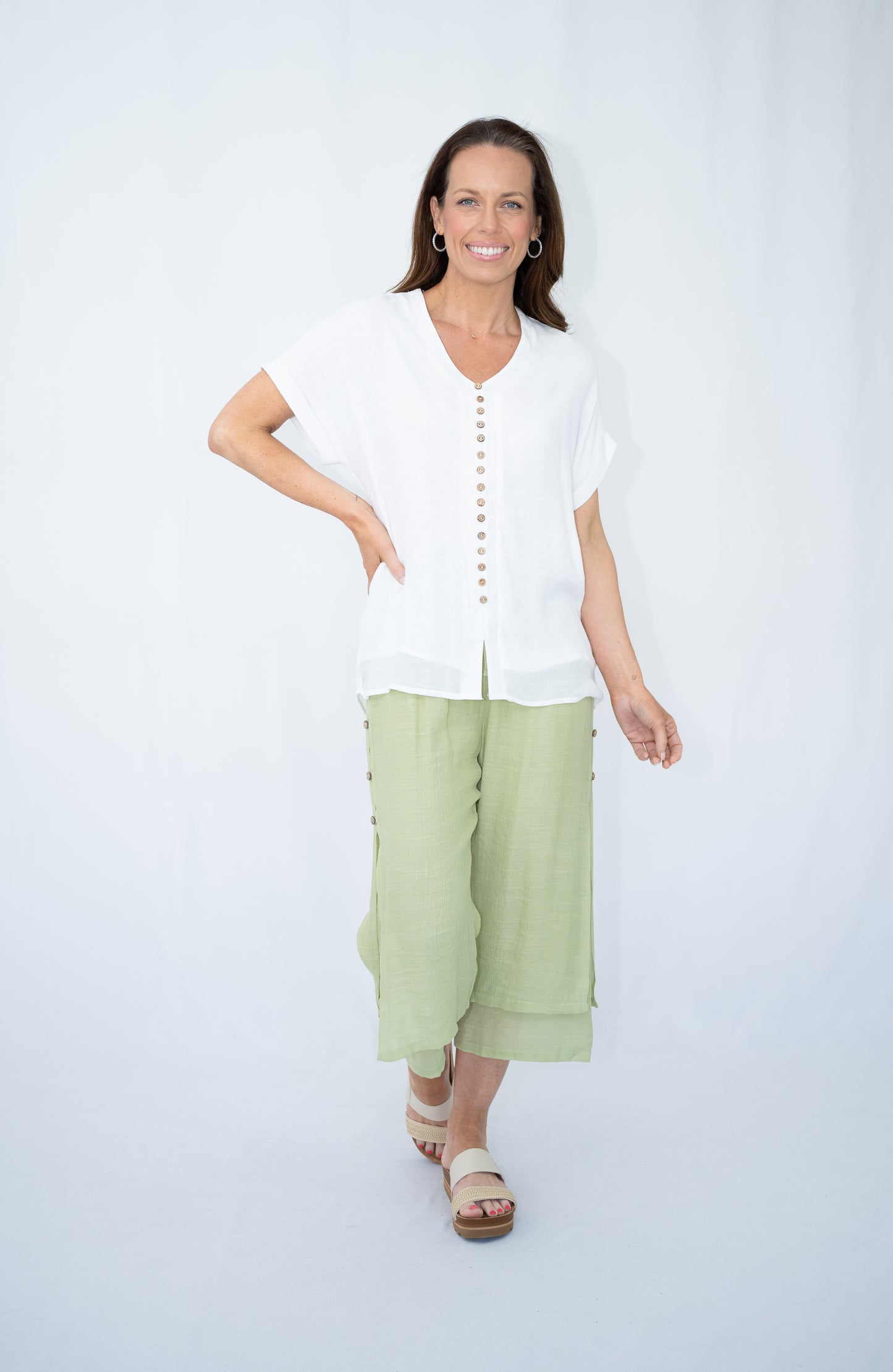 ALINA PANTS - LIGHT SAGE