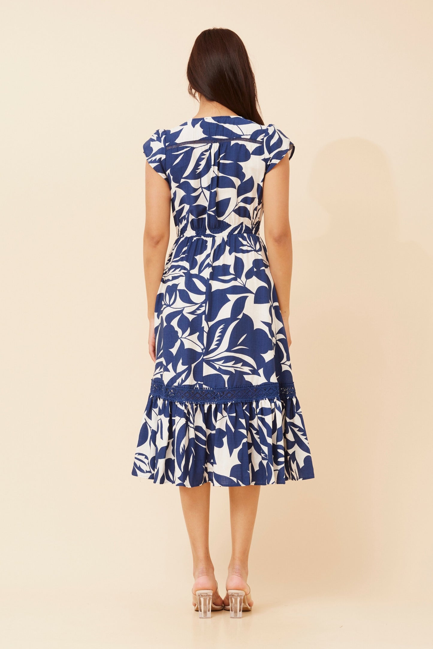 CASSIDY MIDI DRESS - BLUE