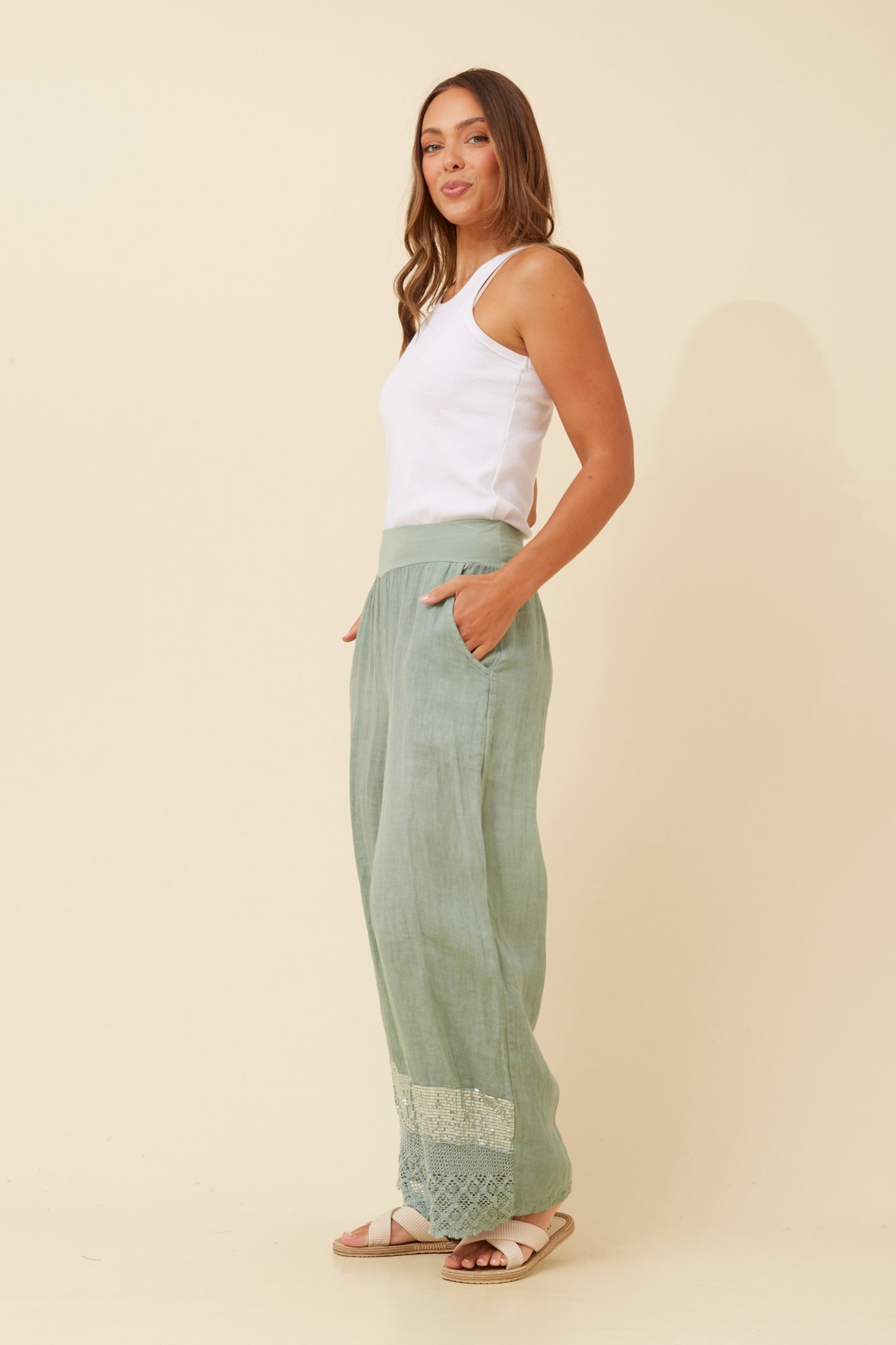 MICHELLE PANTS - SAGE