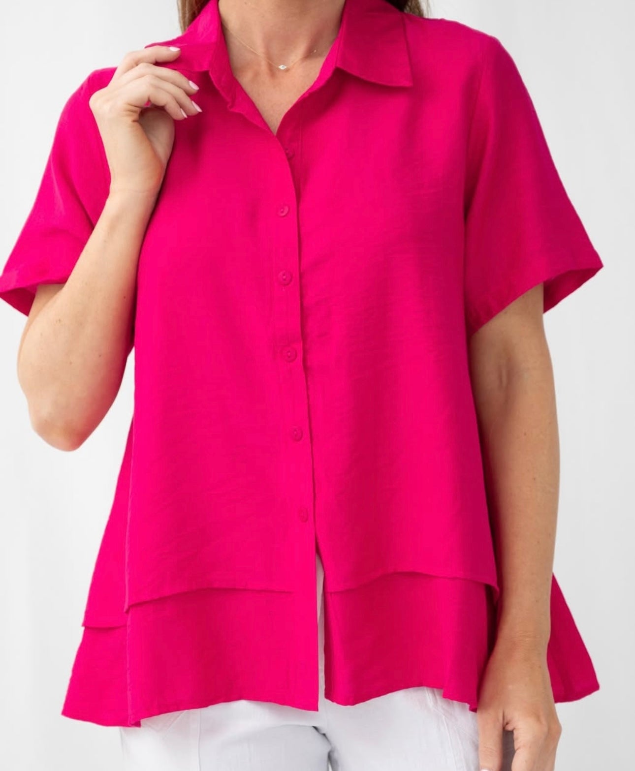 TIANA TOP - HOT PINK