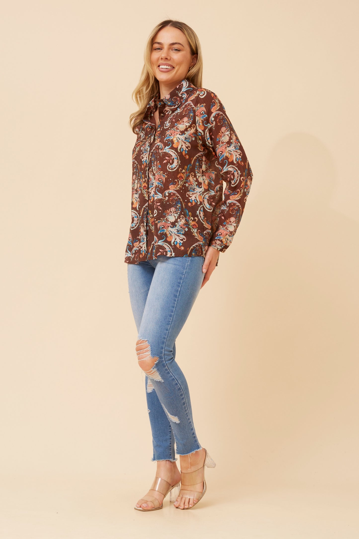 PETRA TOP - CHOCOLATE