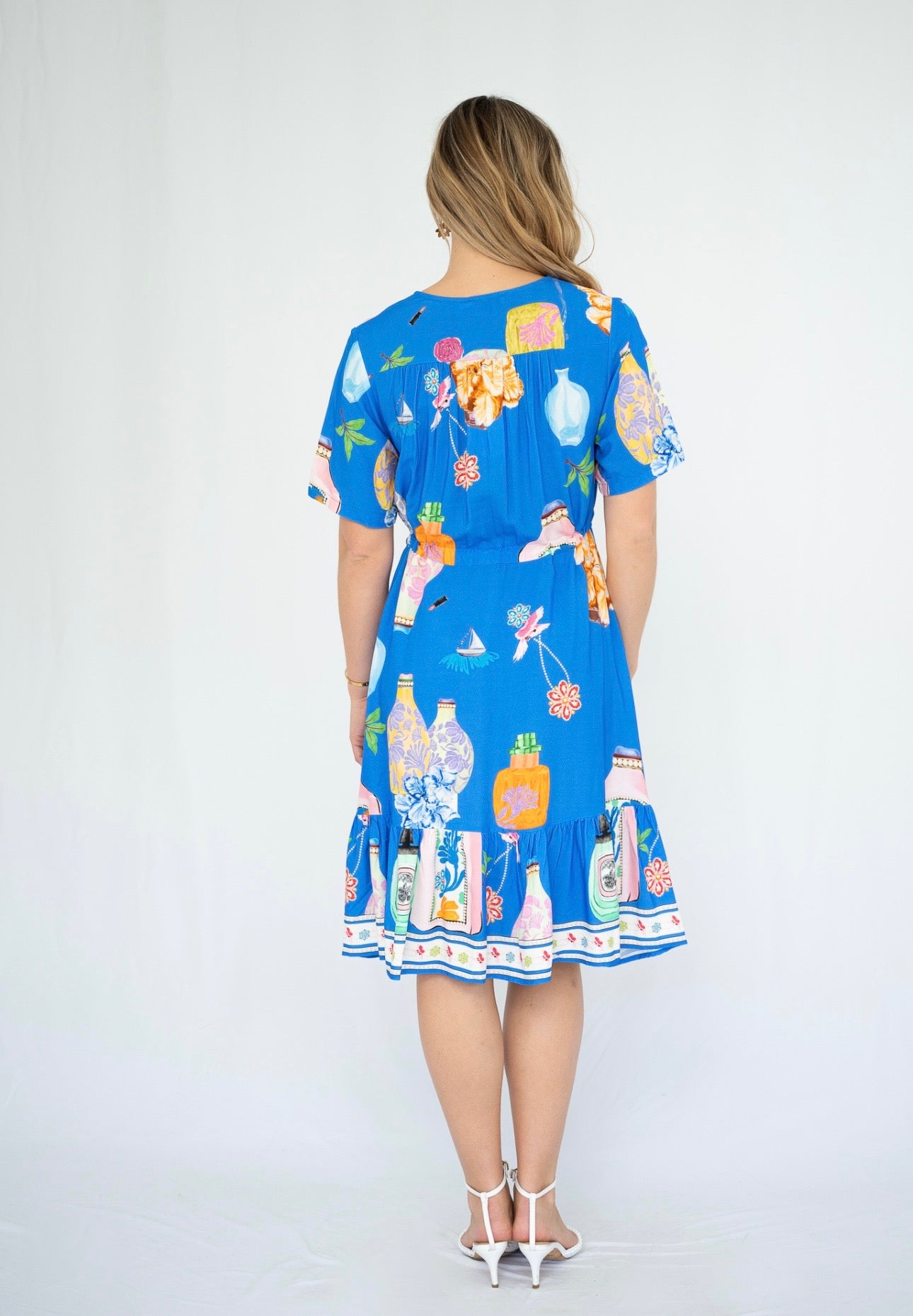 MALINA MINI DRESS - BLUE