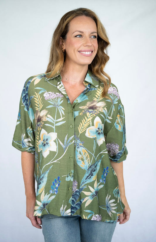 ALISE TOP - OLIVE