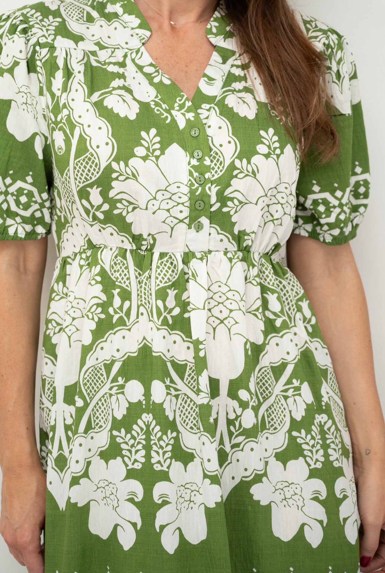 JEMIMA MINI DRESS - GREEN