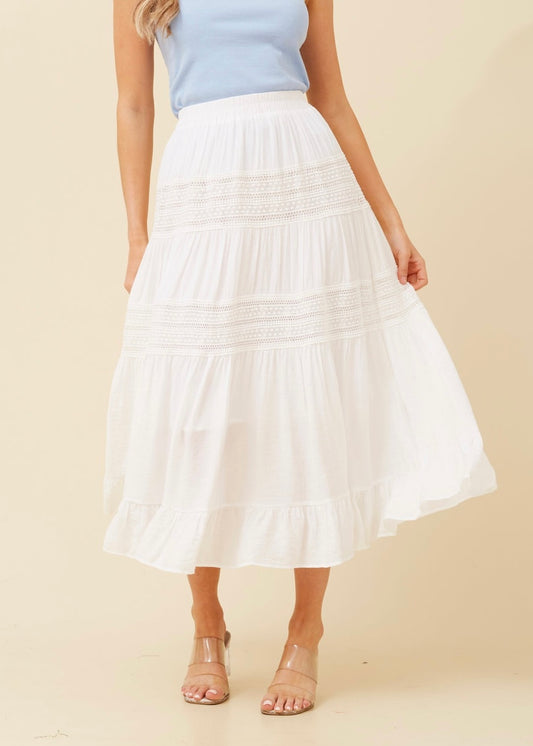 LAINEY SKIRT - WHITE