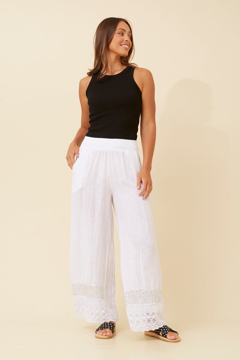 MICHELLE PANTS - WHITE