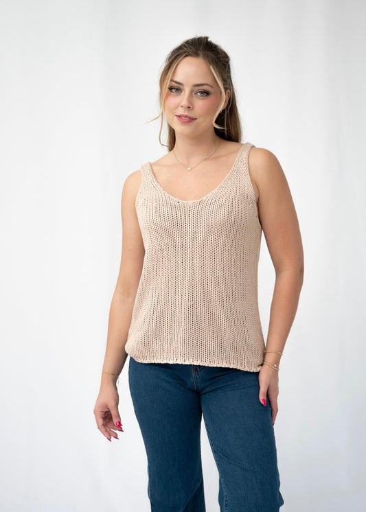 PERRIE SINGLET TOP - MOCHA