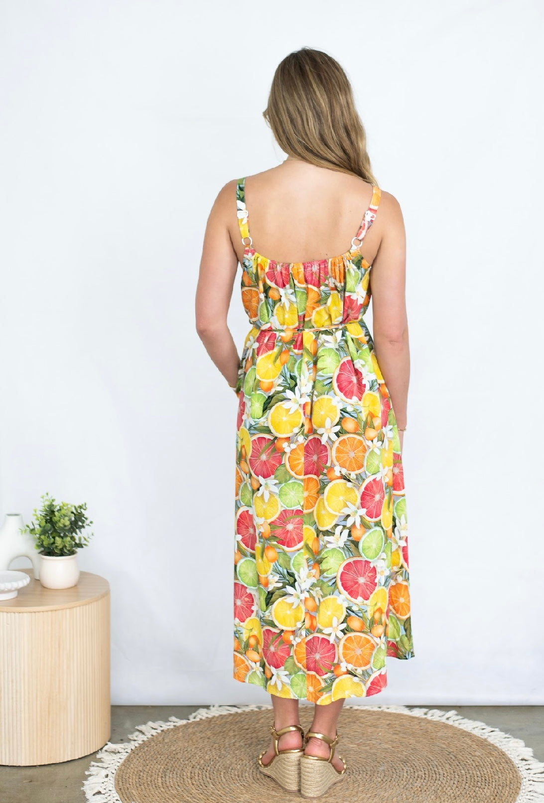 CITRUS MIDI DRESS