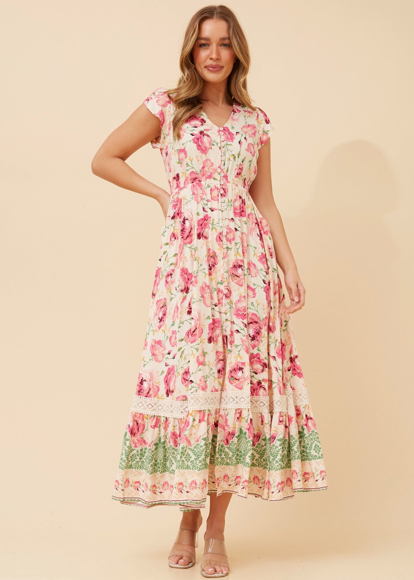 NIKOLA MAXI DRESS - PINK