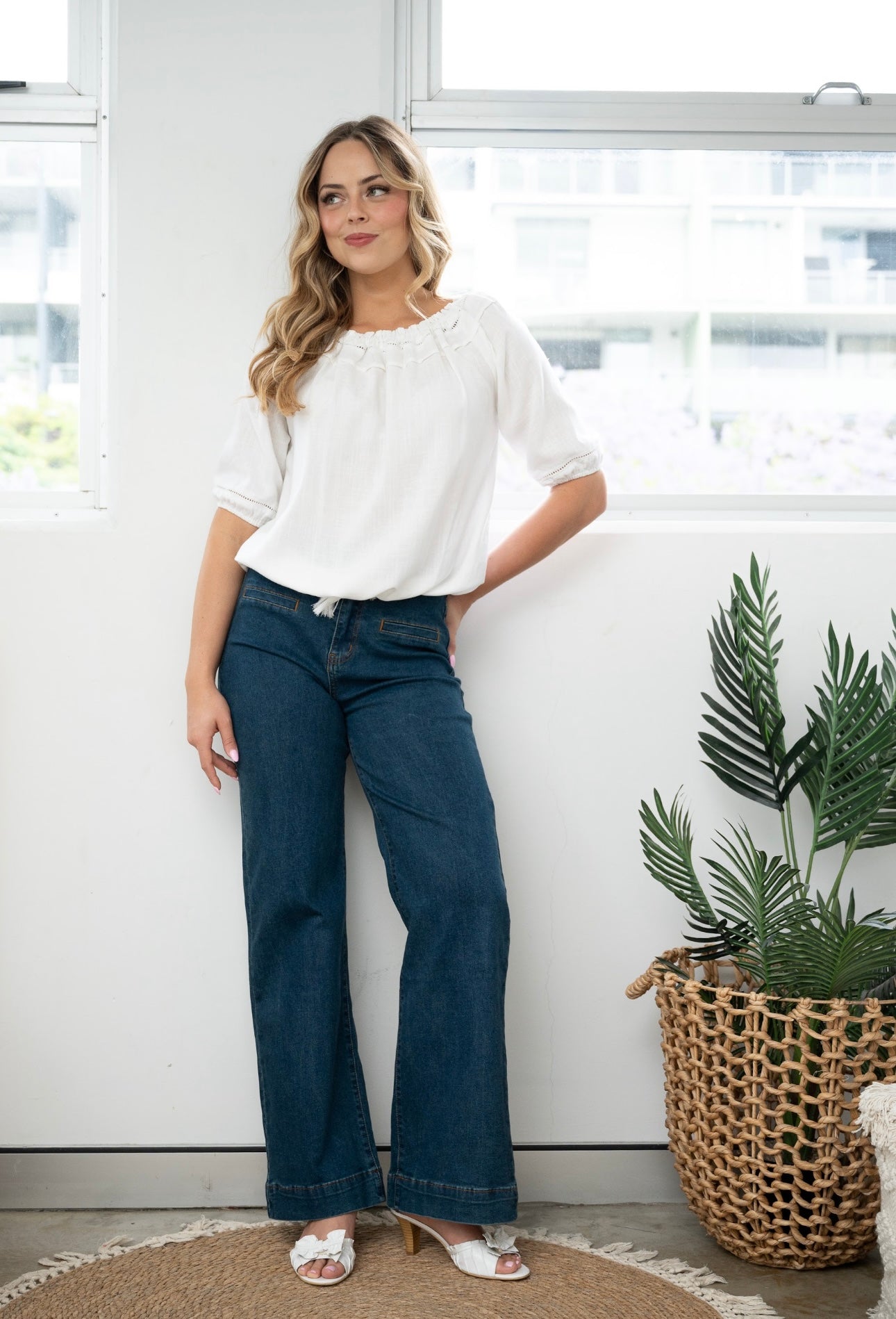 LEIGHTON TOP - WHITE