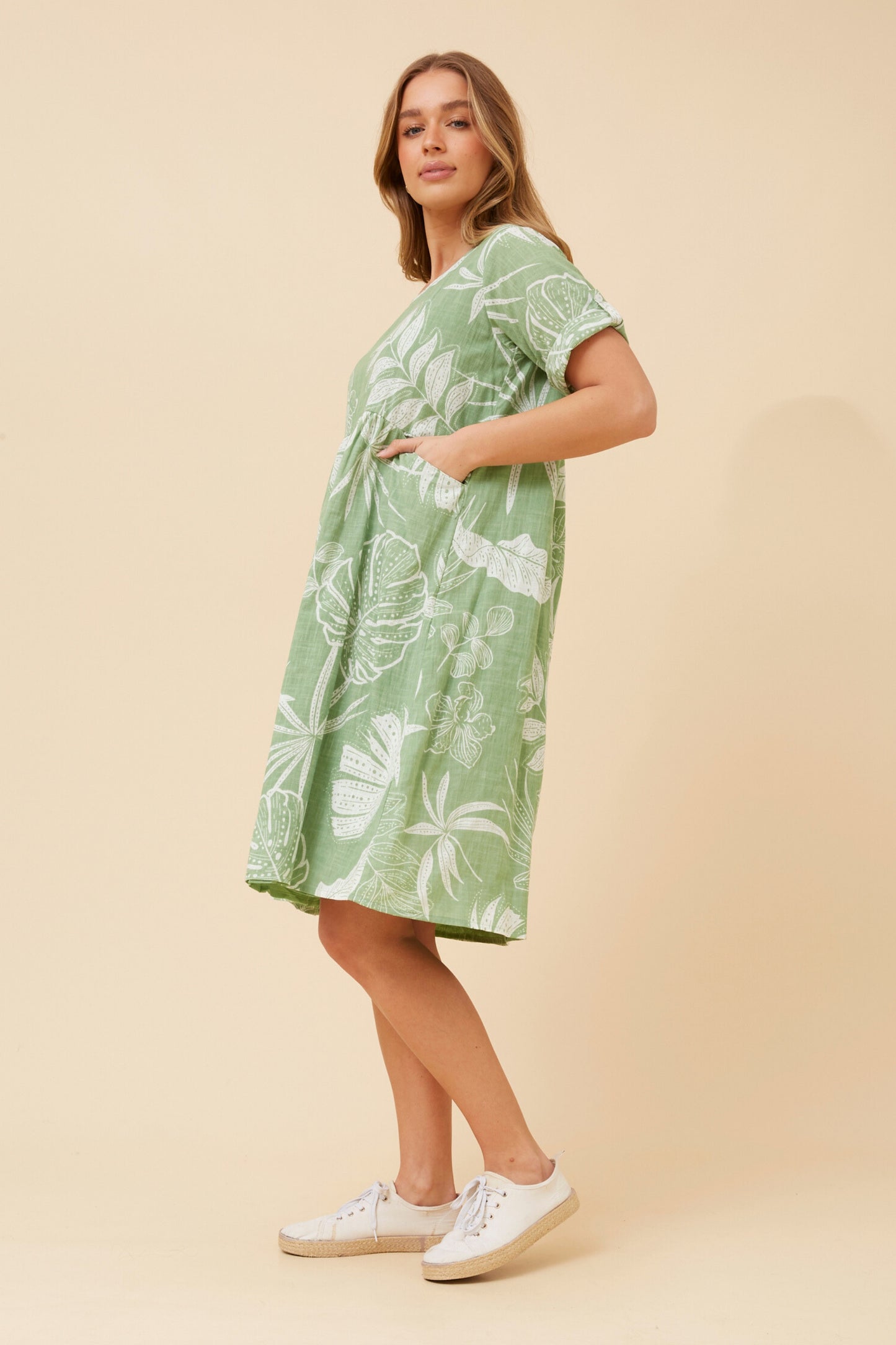 BRETTA MINI DRESS - GREEN