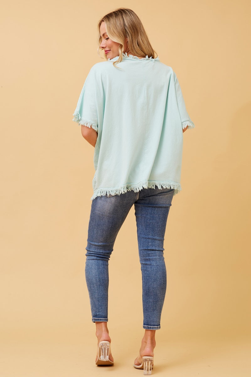 LAUREN TOP - LIGHT BLUE